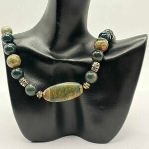 Green Beaded Necklace